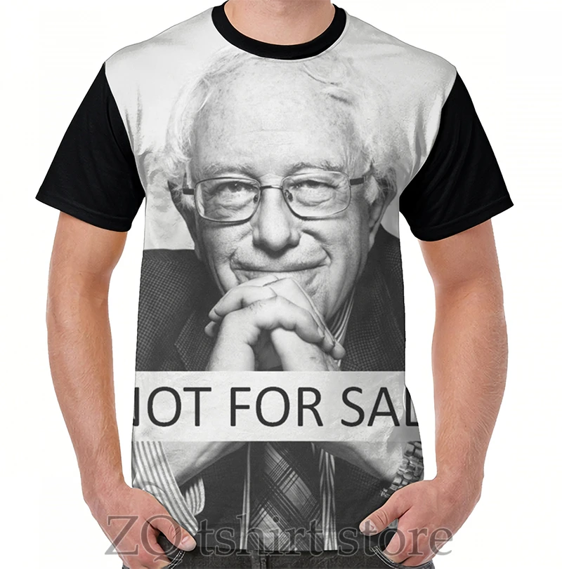 Bernie Sanders - No para la Venta Gráfico T-Shirt hombres tops camiseta mujer camiseta de los hombres divertidos de impresión O-cuello de Manga Corta camisetas . ' - ' . 0