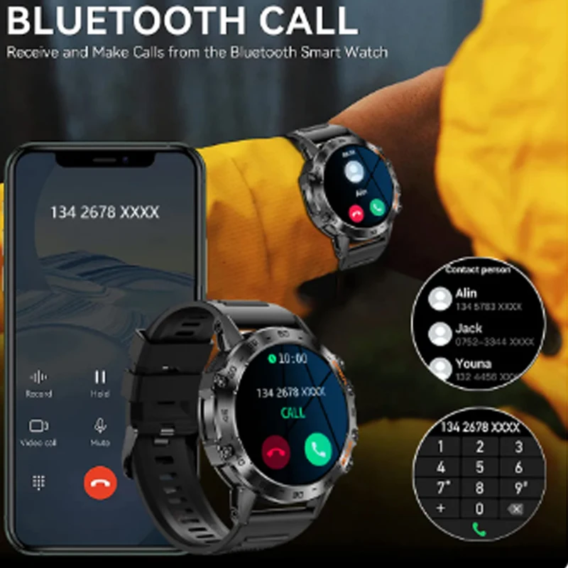 de vivo X Flip ZTE Axón 30 Pro HOTWAV T5 Pro Motorola ZTE Bluetooth Inteligente Reloj Teléfono Smartwatch Monitor de Frecuencia Cardiaca de los Hombres de los Deportes . ' - ' . 3