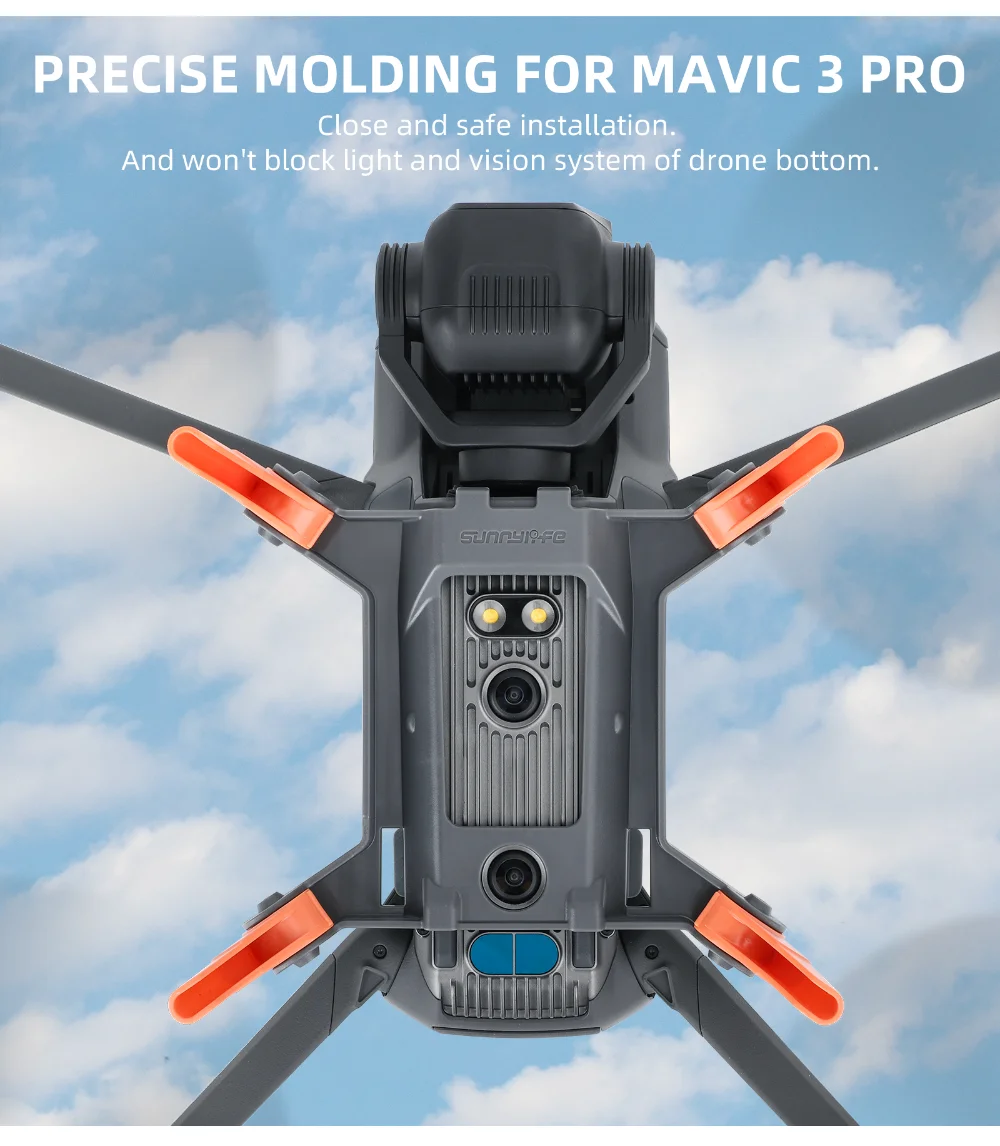 Para DJI Mavic 3 Pro Plegable Araña tren de Aterrizaje 42mm Mayor de Aterrizaje Trípode de Apoyo Drone Cardán de la Lente de la Guardia para Mavic 3 Pro . ' - ' . 4