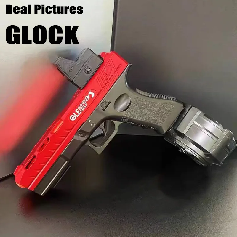 2Pcs 2 En 1 Glock Glock Blaster Eléctricos Bola de Agua Pistola de Juguete Splash Bola de Airsoft Pistola Niños Deportes al aire libre Juego de Pistola de Regalo 2023 . ' - ' . 2