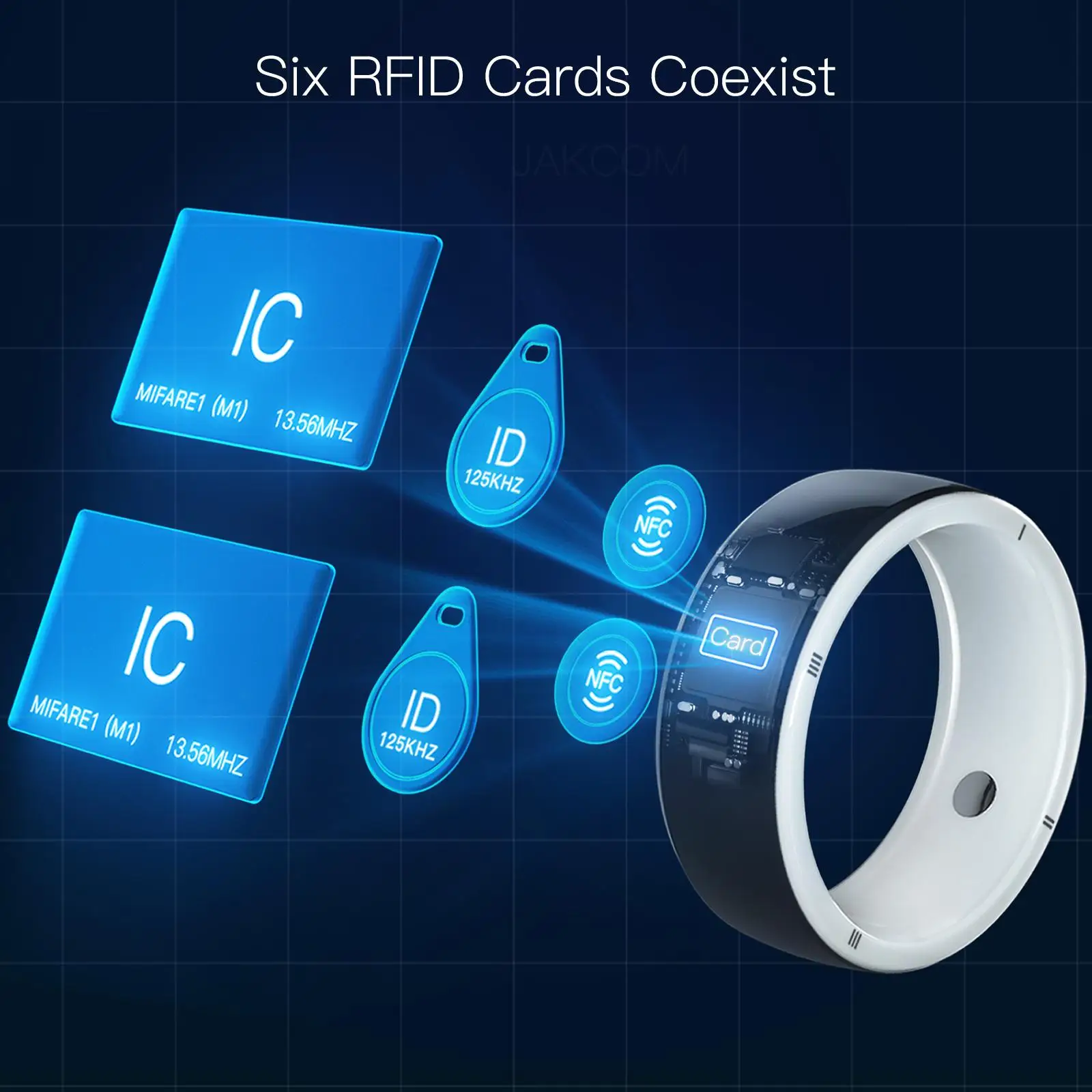 JAKCOM R5 Smart Ring Partido para portátil bomba de aire inteligente lcd de pizarra de color de la galaxia ver 3 bandas . ' - ' . 2