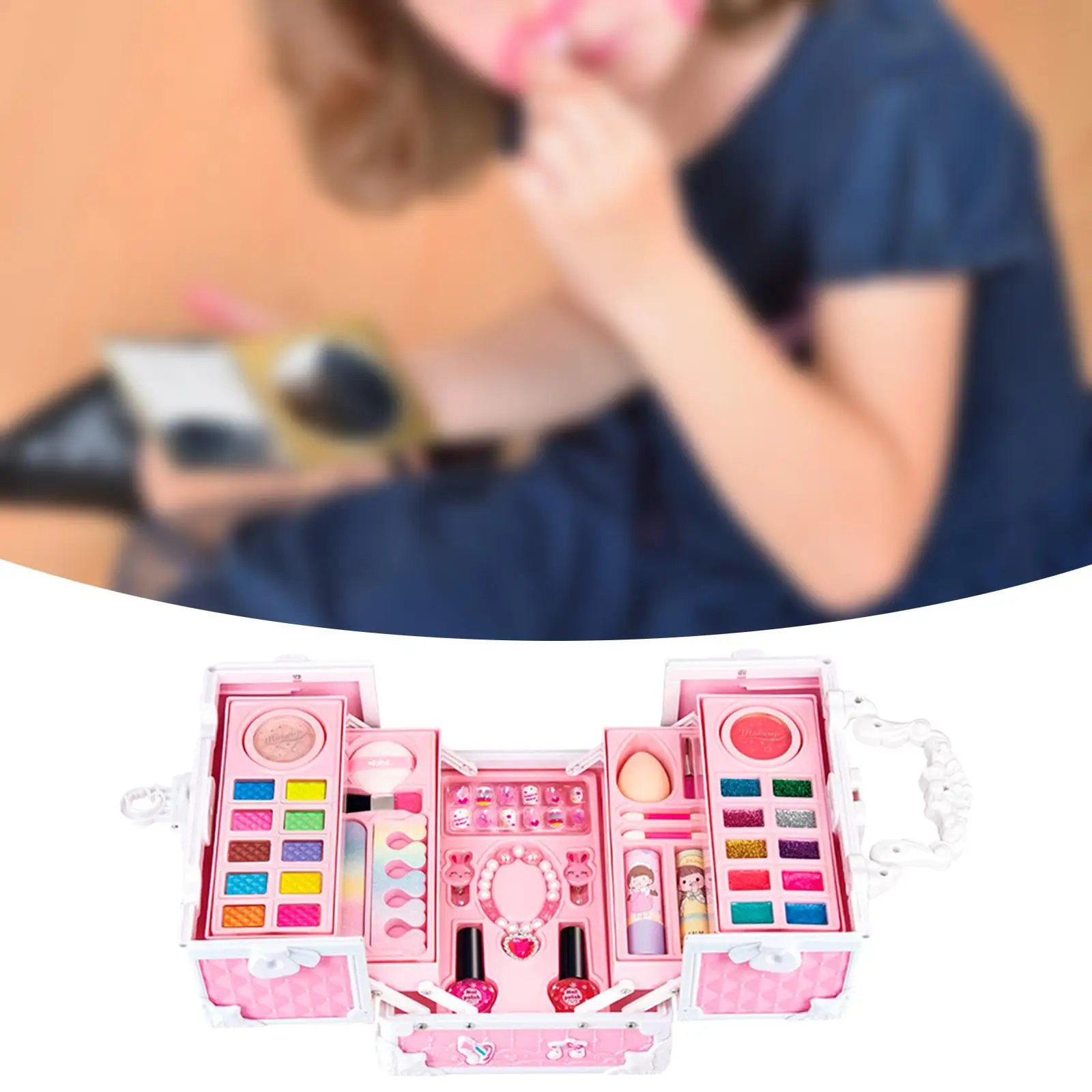 Los niños Lavable Maquillaje Niñas Juguetes Pretender Maquillaje Accesorios de Maquillaje Set de Juguetes para Niños de Vestir Princesa de Cumpleaños Juguetes de Regalo . ' - ' . 5