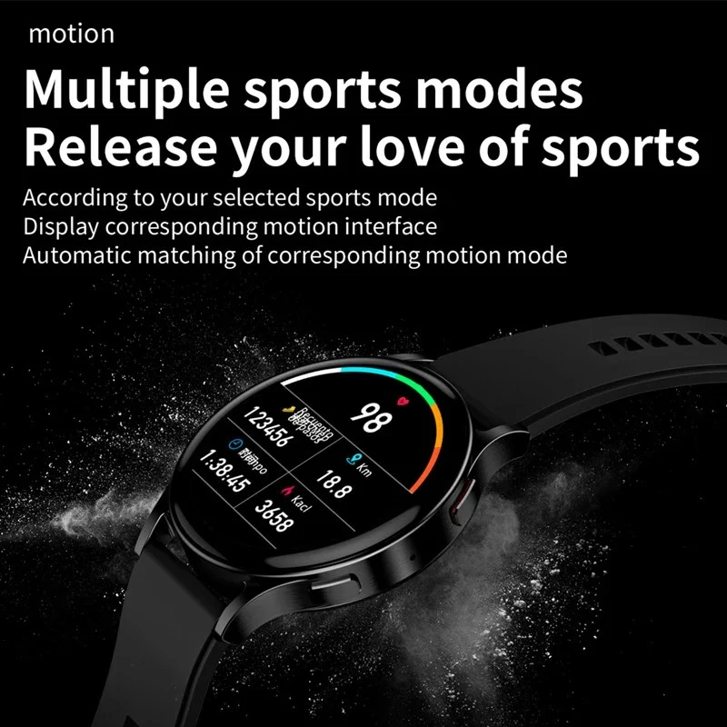 Reloj inteligente HDT5 MAX Hombres de Llamada Bluetooth 1.6 Pulgadas de Pantalla de la Frecuencia Cardíaca Presión Arterial de Oxígeno de Monitoreo de Fitness Tracker Smartwatch . ' - ' . 2