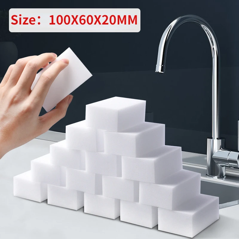100x60X20mm Esponja de Melamina Blanca Magia Esponja Borrador de la calidad de la Limpieza de la Esponja de Cocina cuarto de Baño de la Oficina útiles de Limpieza . ' - ' . 0