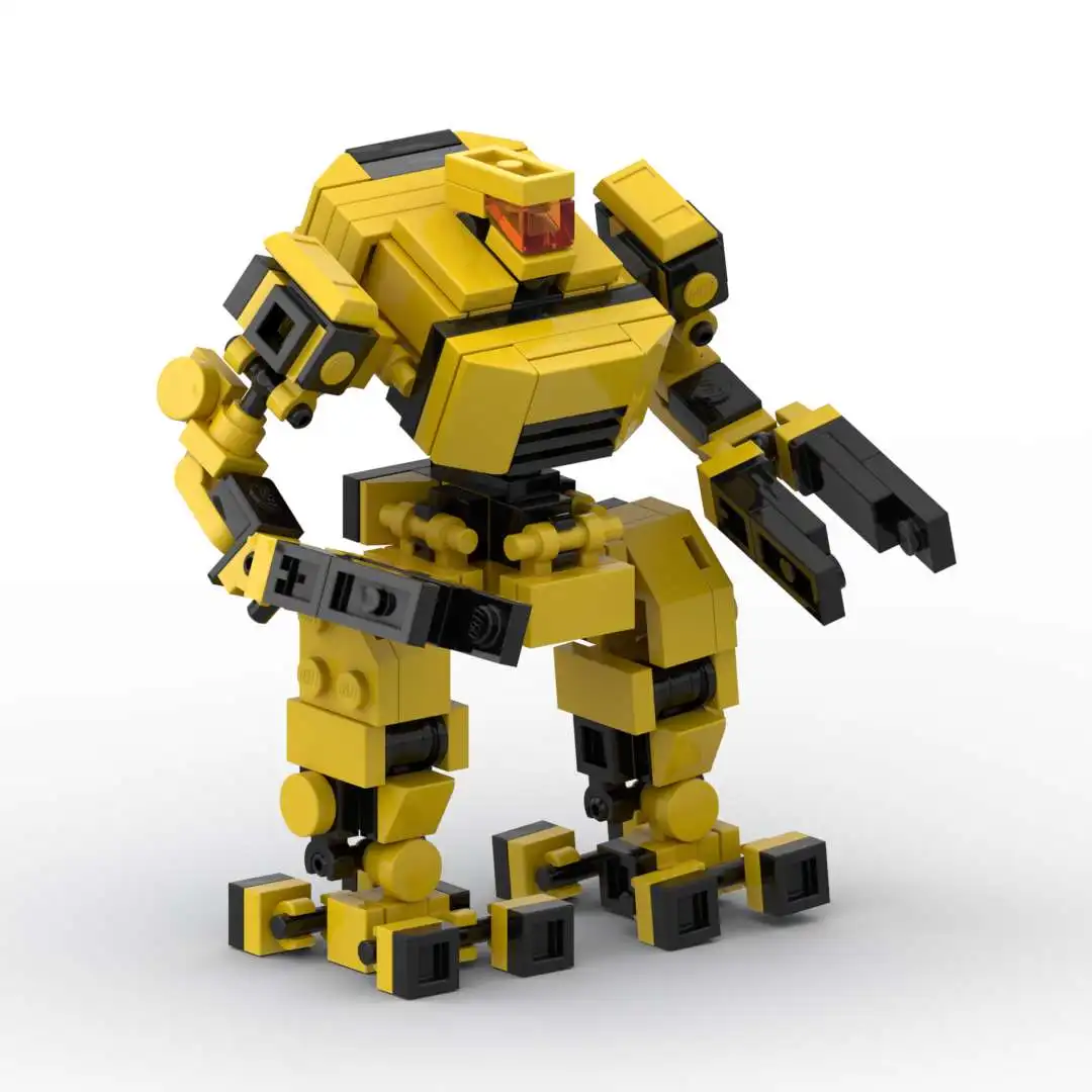 Robot MOC Bloques de Construcción Conjunto de Niños de Juguete de Mecha Warroir Anime de la Figura de la Asamblea de los Ladrillos de Juguete de Niño Para los Niños . ' - ' . 0