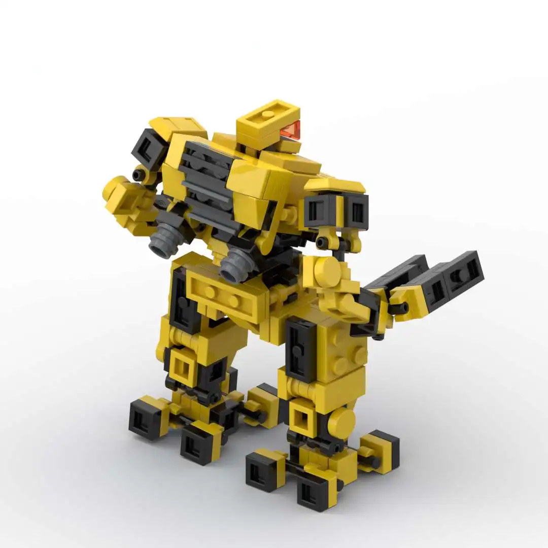 Robot MOC Bloques de Construcción Conjunto de Niños de Juguete de Mecha Warroir Anime de la Figura de la Asamblea de los Ladrillos de Juguete de Niño Para los Niños . ' - ' . 2