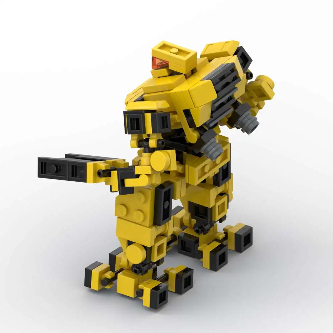 Robot MOC Bloques de Construcción Conjunto de Niños de Juguete de Mecha Warroir Anime de la Figura de la Asamblea de los Ladrillos de Juguete de Niño Para los Niños . ' - ' . 3
