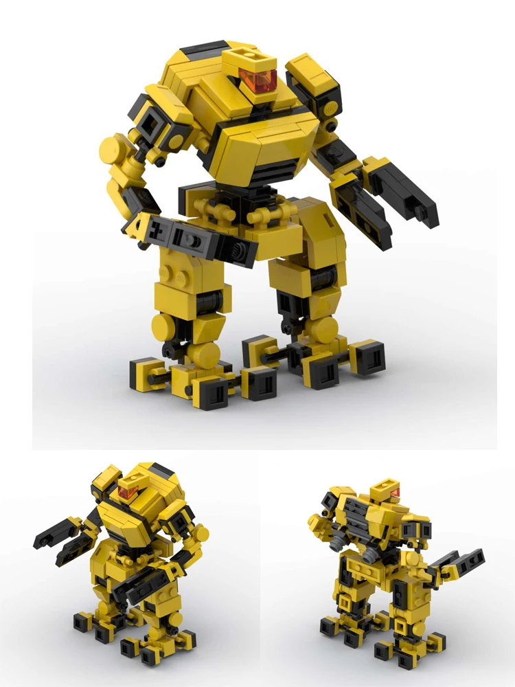 Robot MOC Bloques de Construcción Conjunto de Niños de Juguete de Mecha Warroir Anime de la Figura de la Asamblea de los Ladrillos de Juguete de Niño Para los Niños . ' - ' . 4