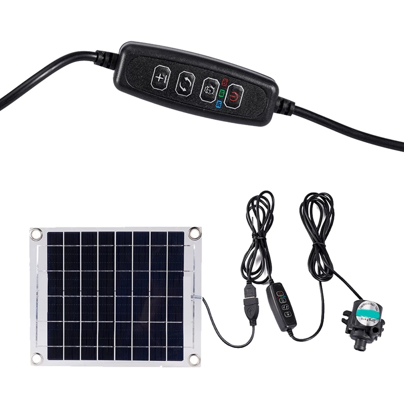 Mini Bomba de Agua Solar de 10W 12V sin Escobillas Panel Solar Kit Negro Para los Peces de Agua de la Piscina de la Decoración del Jardín . ' - ' . 3