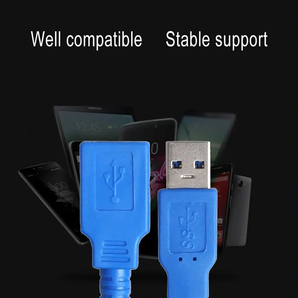 USB 3.0 a Macho AM a USB 3.0 Hembra AF USB3.0 Extensión de Cable de 0,5 m 1m 1.5 m 3m para Portátil y Ratón Teclado y Disco Duro de la Computadora . ' - ' . 5