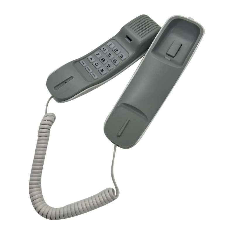 KX-T638 Mini Pared de Teléfono con Cable, Teléfono Fijo con Silencio y de repetición Fácil de Instalar T5EE . ' - ' . 1