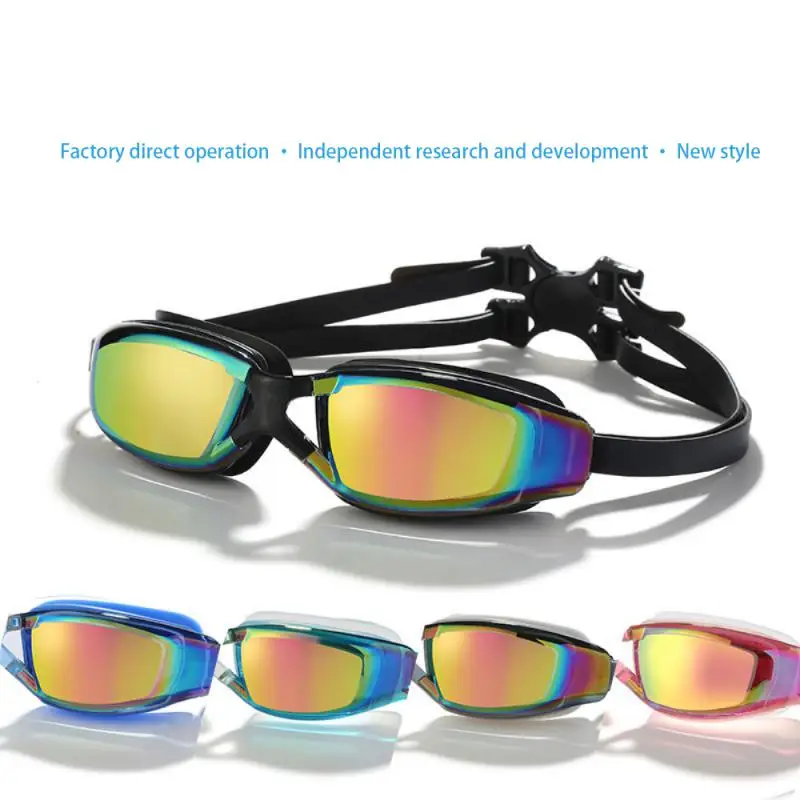 1~8PCS Impermeable UV Anti Niebla Natación Gafas de Natación Gafas de Profesionales de La Piscina de Buceo de Agua Gafas Adultas de la Galvanoplastia . ' - ' . 1