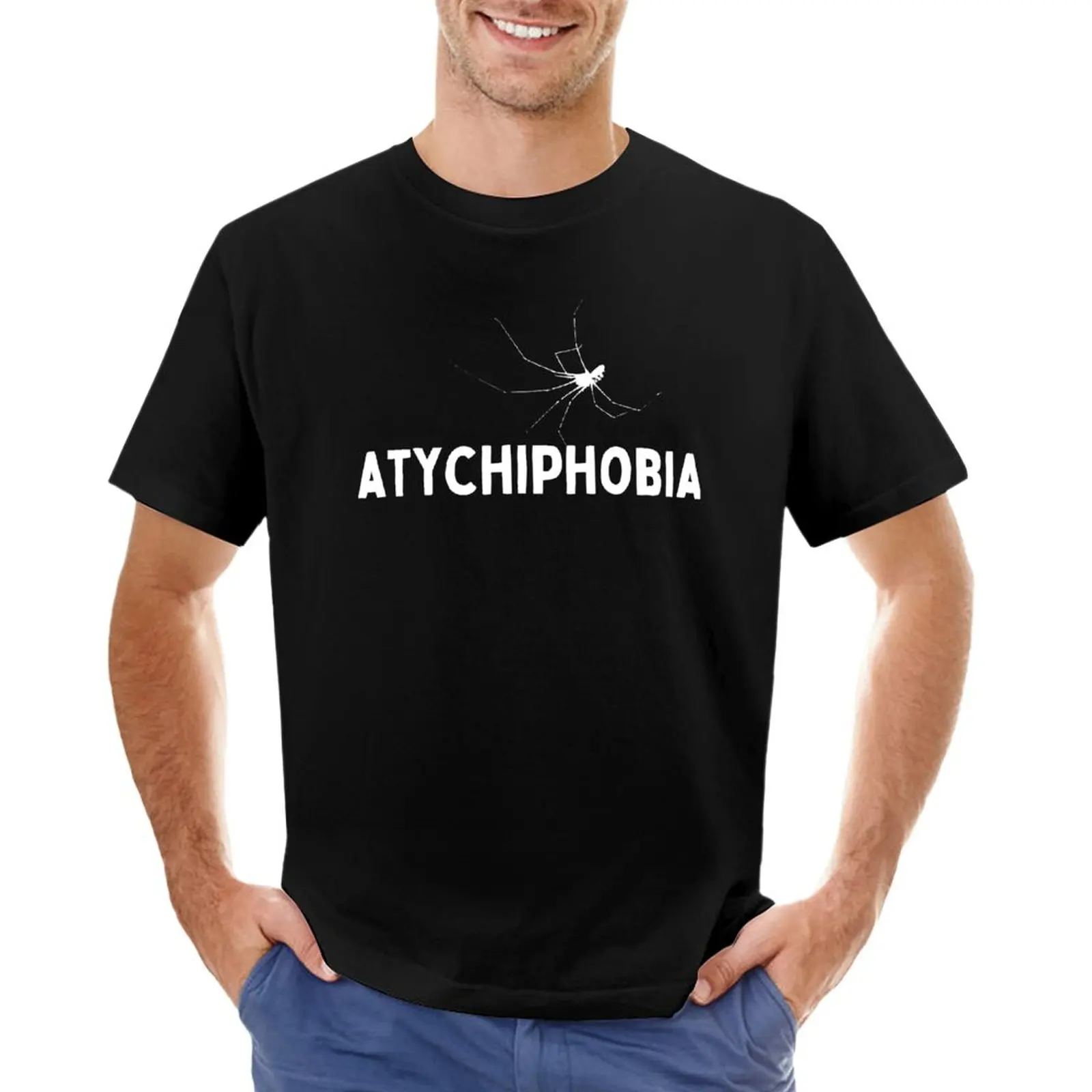 Atychiphobia Camiseta graciosa camiseta hombre camisetas con estampados grandes y altas . ' - ' . 0