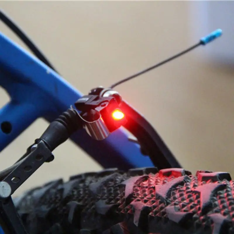 3PCS Mini de Freno Luz de la Bici de Monte de la Cola de la parte Trasera de la Bicicleta de Ciclismo de Luz LED de Alto Brillo de la prenda Impermeable LED de la lámpara de Accesorios de Bicicletas . ' - ' . 1