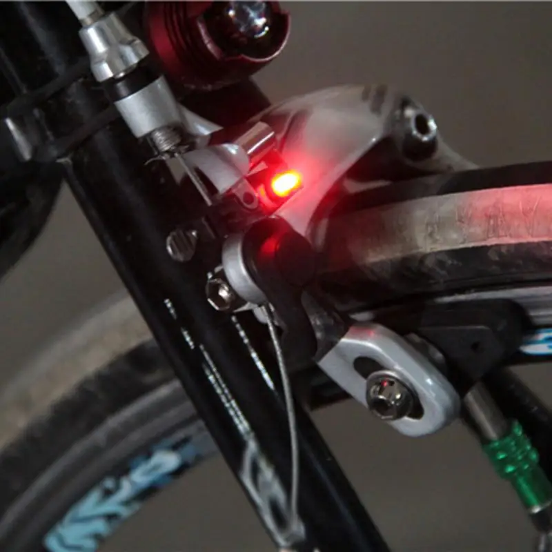 3PCS Mini de Freno Luz de la Bici de Monte de la Cola de la parte Trasera de la Bicicleta de Ciclismo de Luz LED de Alto Brillo de la prenda Impermeable LED de la lámpara de Accesorios de Bicicletas . ' - ' . 2