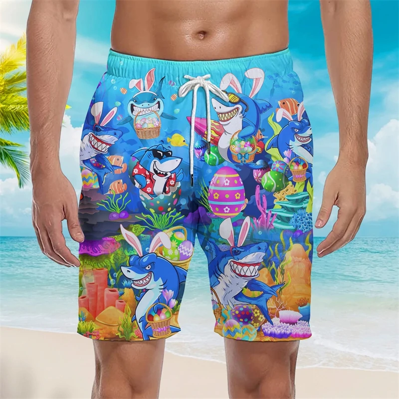 Los hombres de Verano para Niños de Personalidad Divertida de Hip-hop de la Natación Masculina Cortos Unisex Suelto Deportes Pantalón 3D Golfo de Pescado Impreso Pantalones Cortos de Playa . ' - ' . 1